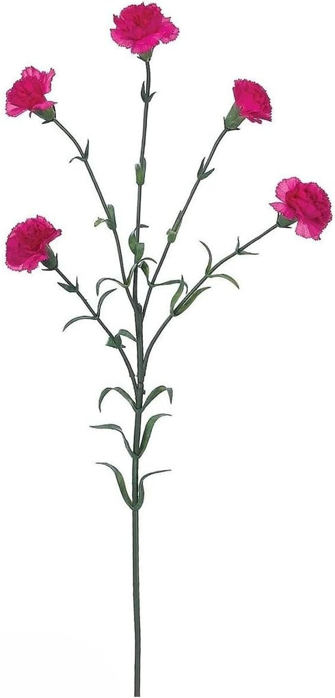 Arcadia Silk Plantation 27.5" Mini Carnation Spray Fuchsia (pack of 12)