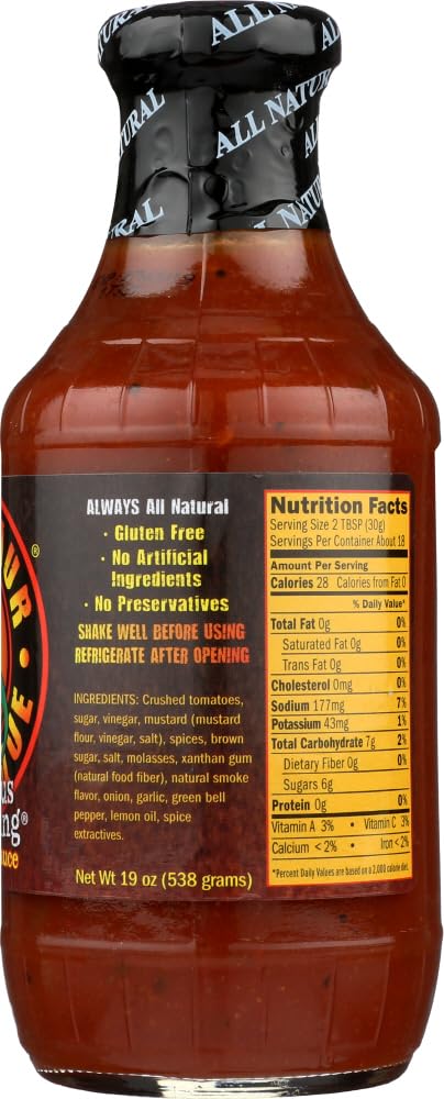 Dinosaur Bar-B-Que 19oz (2 Pack) PACK 4 Sensuous Slathering BBQ Sauce