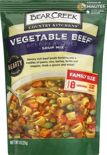 9 oz Bear Creek Mix Soup Vegetable Beef