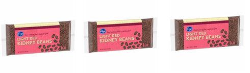 Generic Pack of 3 Light Red Kidney Beans 16 oz