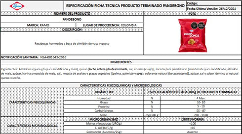 6 120g (4.23 oz) Baked Snack Mini Pandebono Ramo Units Traditional Colombian Cheese Bread Imported from Colombia