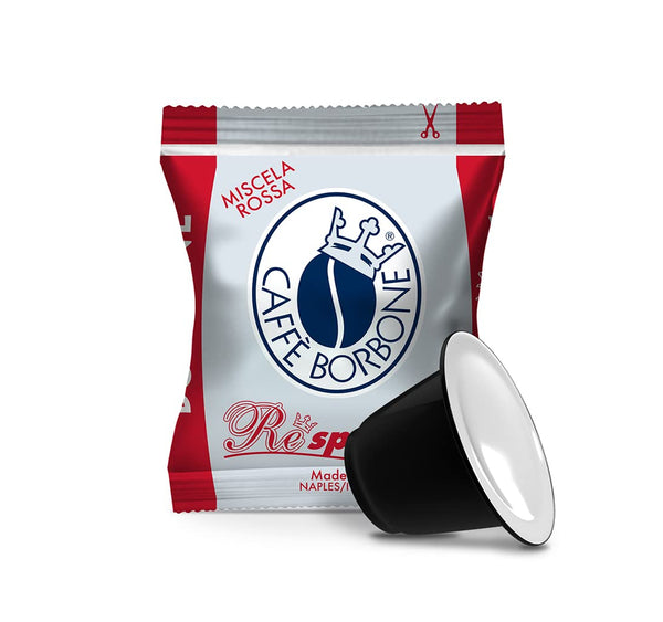 Caff Borbone Red Blend Nespresso Compatible Espresso Coffee Pods, 100 Count Espresso
