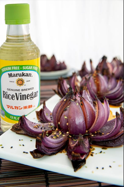 12 (Pack 1) Marukan Seasoned Gourmet Rice Vinegar, Ounce Glass Bottle