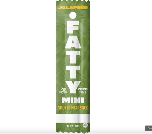 Generic 15 oz Fattty Smoked Meat Sticks, Jalapeno Minis Flavor, Made with Grass Fed Beef and Pork Raised Without