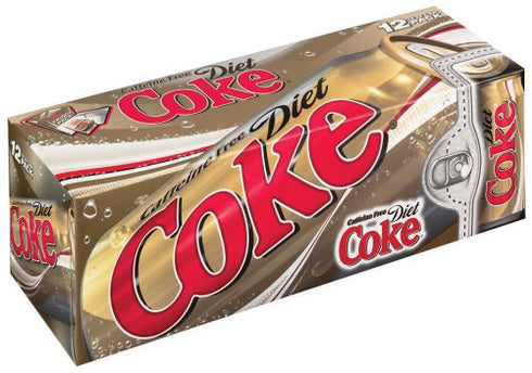 Unknown 12 oz (Pack 24) Coke Diet Caffeine Free Soda, Can