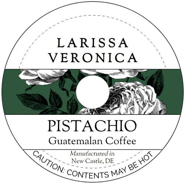 Larissa Veronica Pistachio Guatemalan Coffee (Single Serve K-Cup Pods) (Gourmet, Naturally Flavored, Whole Coffee