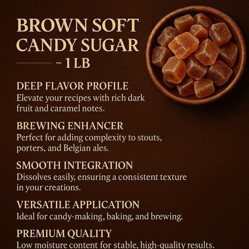 LD Carlson 1 LB Brown Soft Candy Sugar