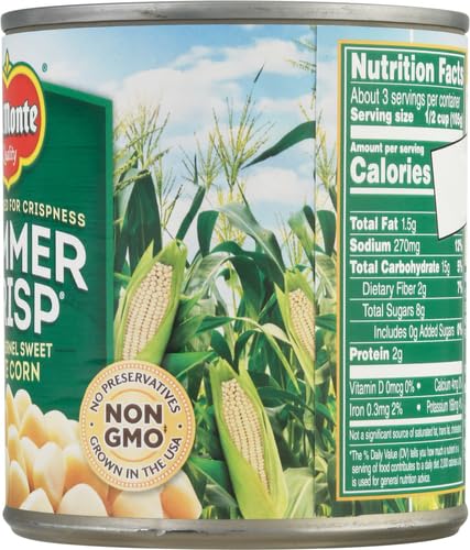 Summer 11 oz Del Monte Crisp White Corn