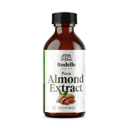 Rodelle Pure Almond Extract Gluten Free Made in USA, 2 Ounce