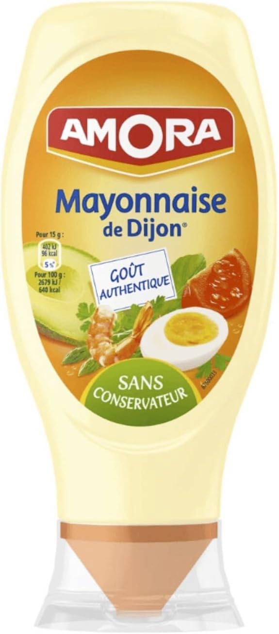 Amora Mayonnaise De Dijon Originale Flacon 225g ( Mayonnaise With Dijon Mustard Squeezy