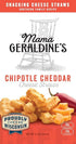 4.5 oz (4 Pack) Mama Geraldine's Chipotle Cheese Straws - Box - Spicy & Savory Baked Cheese Snacks