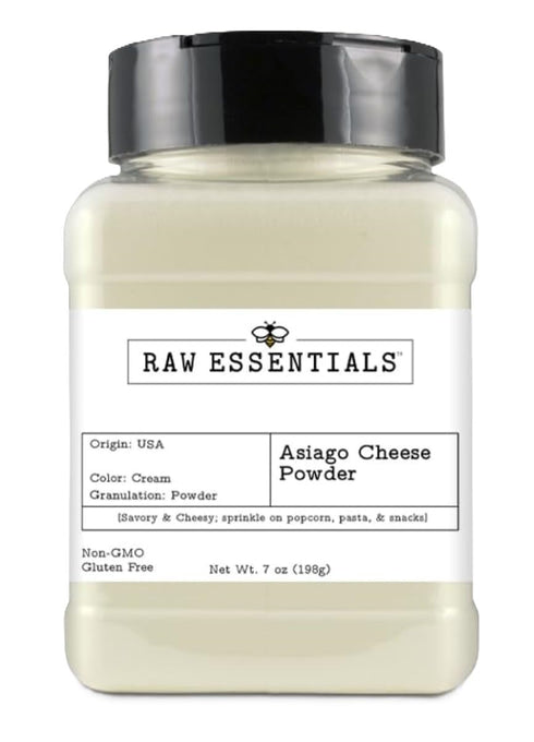 Raw Essentials White Asiago Cheese Powder - Irresistible Creaminess and Umami Depth