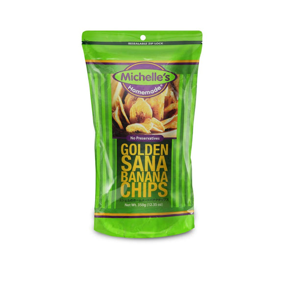 Michelle's Home made Golden - Sana Banana Chips - 350 G / 12.35