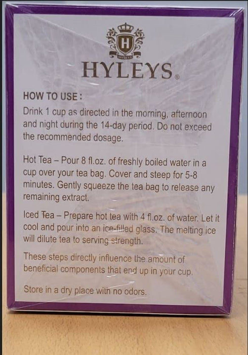 14 42 HYLEYS Day Weight Loss Tea Tea Bags Garcinia Cambogia, Matcha Green Tea, Senna & Natural Flavors Supports Weight