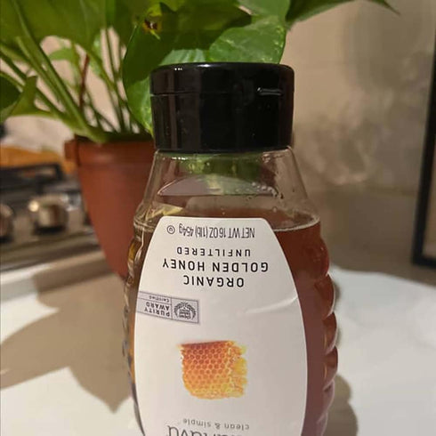 16 Oz Madhava Organic Golden Honey Squeeze