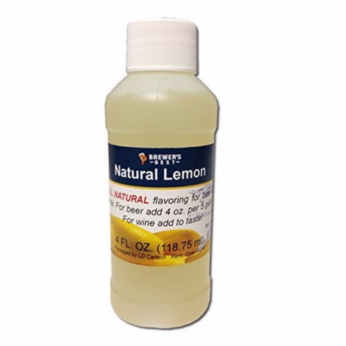 Brewer's Best Natural Beer and Wine Fruit Flavoring, Lemon