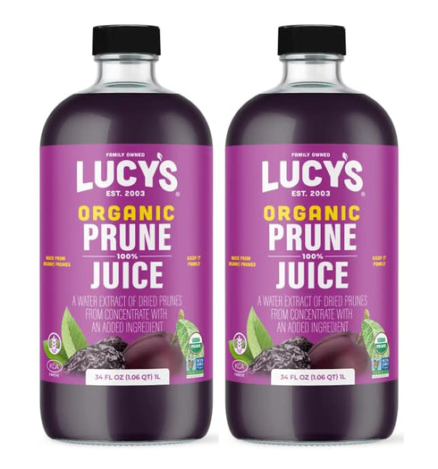 Lucys Family Owned - AMERICAN PRUNES Organic 100% Prune Juice, 34 oz.