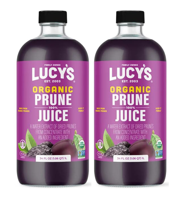 Lucys Family Owned - AMERICAN PRUNES Organic 100% Prune Juice, 34 oz.