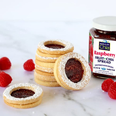 Pack 3, World of Chia Premium Chia Seeds Jam Variety - Strawberry, Raspberry & Blackberry Jams and Preserves - All