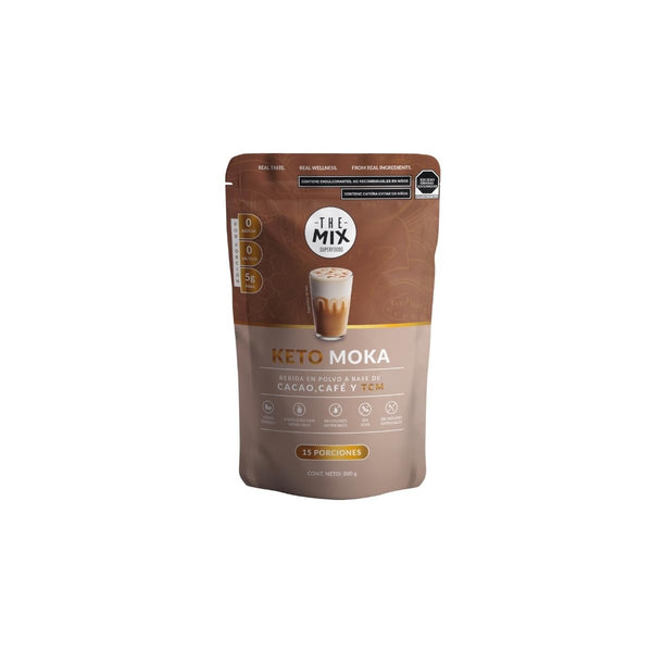 The Mix Superfoods Keto Moka, Cocoa & Coffee Powder, 300g, 15 Servings,
