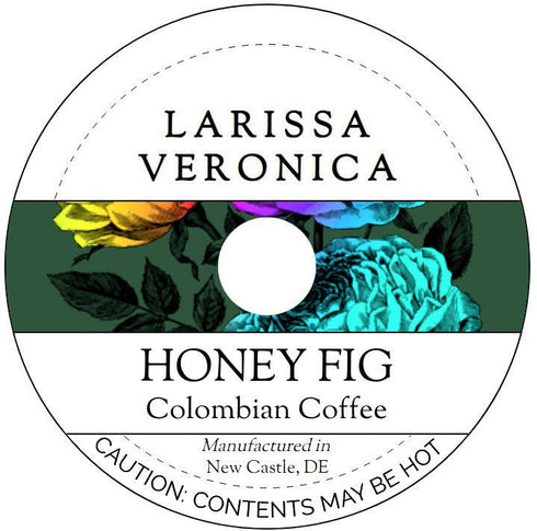 Larissa Veronica Honey Fig Colombian Coffee (Single Serve K-Cup Pods) (Gourmet, Naturally Flavored, Whole