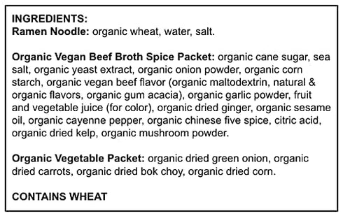 4.02 Ocean's Halo, Organic Beef Flavor Big Noodle Bowl, Ounce