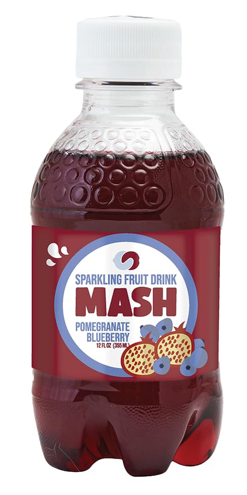Mash Natural Essence Low-Calorie Sparkling Water Beverage, 16 Fluid Ounce (Blueberry Pomegranate, Pack