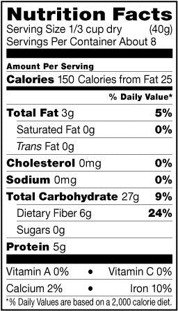 Shiloh Farms 12 2 Pack - Organic Oat Bran Ounces