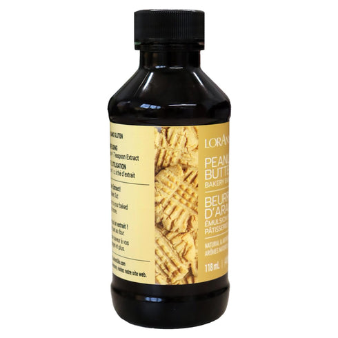 4 Oz Lorann Oils Peanut Butter Bakery Emulsion: Realistic Peanut Butter Flavor Without Nuts, Perfect for Elevating