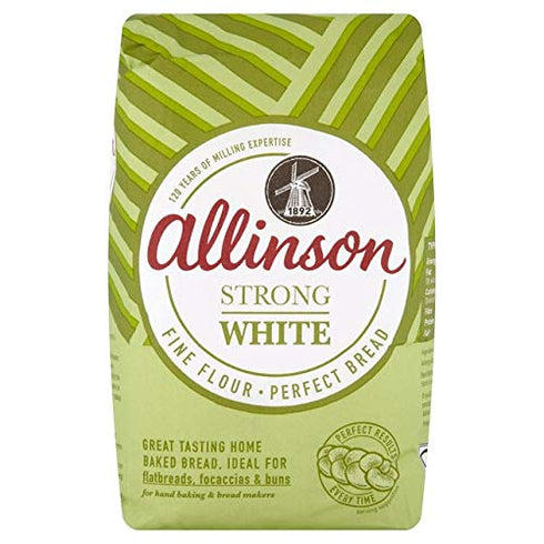 Allinson Strong White Bread Flour 1.5kg - Pack of 2