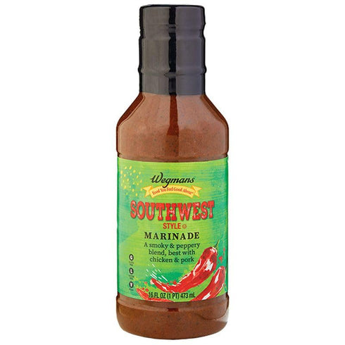 Wegmans Southwest Style Marinade - Smoky, Peppery Blend for Chicken or Pork -16