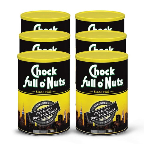 Chock Full o' Nuts New York Roast Ground Coffee Premium Beans in