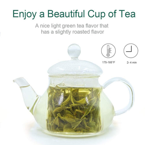 8oz 226g FullChea - Longjing Tea - Dragonwell Tea - Chinese Green Tea Loose Leaf - First Grade - Natural Lung Ching