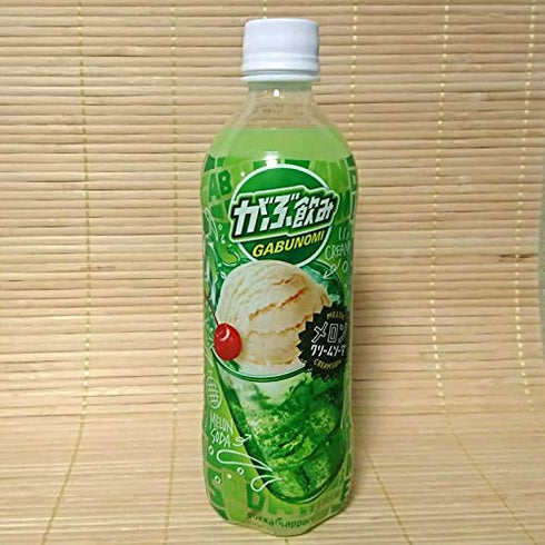 Pokka 500ml (6) GABUNOMI Melon Cream Soda PET bottle