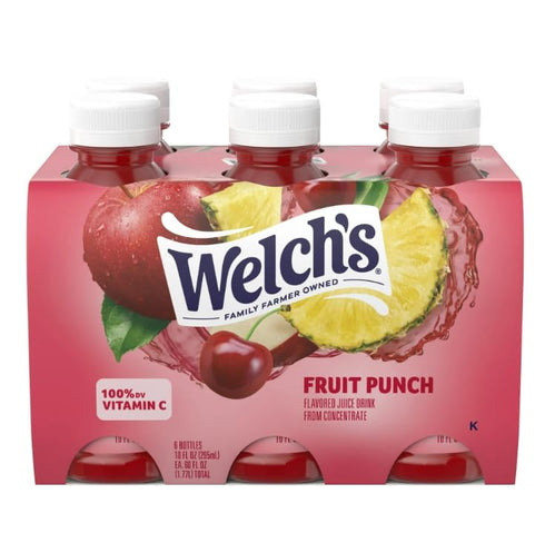 KD Chocolates 10 oz Walch's Fruit Punch Juice Drink, fl On-the-Go Bottle