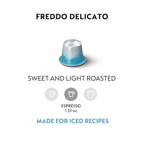 50-Count Nespresso Capsules Original Line, Freddo Delicato, Espresso Coffee Pods