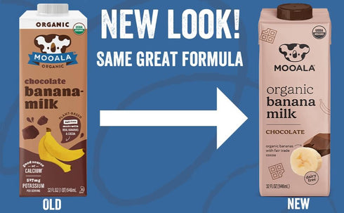32 oz (Pack 6) Mooala Organic Chocolate Bananamilk, fl of Shelf-Stable, Non-Dairy, Nut-Free, Gluten-Free, Plant-Based