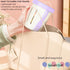 500ml Portable Salad Fruit Cup with Fork Leakproof To-Go Breakfast Yogurt Cup Double-Layer Strainer Design for Picnic