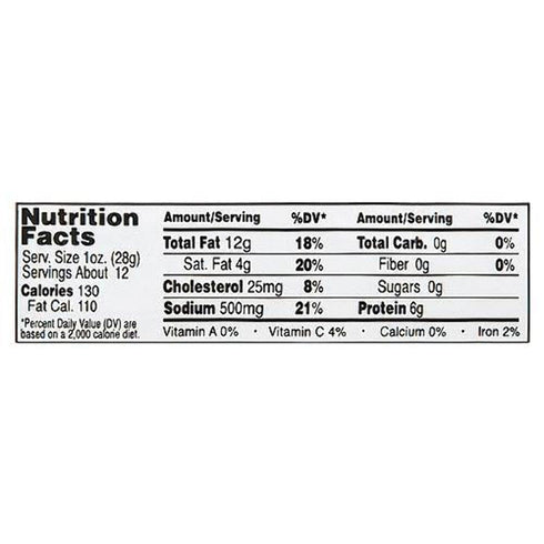 Bridgeford Meats 12 , Salami Hard, Ounce