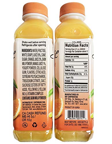16.9 (5 Pack, 10 Pack) OKF Smoothie, Multi-Vitamin Premium Drink, Fluid Ounce Flavor Variety