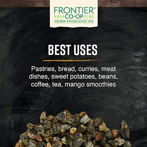 16 Frontier Cardamom Seed, Decorticated (no Pods), Whole, Extract Fancy Grade, Ounce Bag