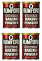 Rumford Baking Powder, 8.1 ounce (Pack of 4)