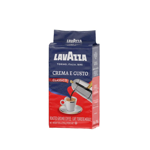 4x 250g LAVAZZA CREMA E GUSTO Classico Ground Italian Coffee Espresso