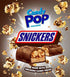 Snack Pop Snickers Candy Coated Popcorn, Drizzled with Chocolate and Caramel, NON-GMO, 5.25oz