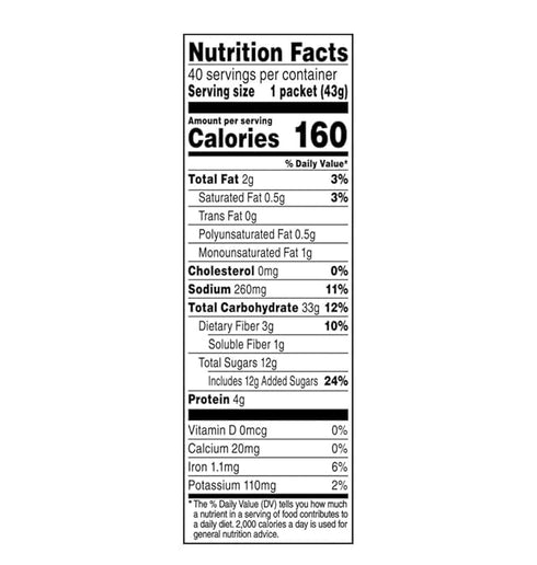 Generic 40 Count (40 Count(1 Pack)) Instant Oatmeals, Maple~Brown Sugar Flavor