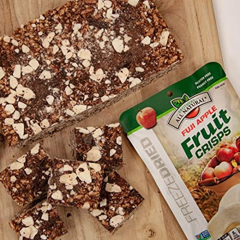 0.35 Oz (Pack 24), 100% Brothers All Natural Freeze Dried Fruit Crisps, Fuji Apple & Cinnamon, of Made with Fruit