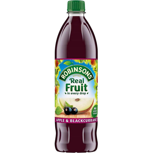 Robinsons 1L (Pack 2) Apple & Blackcurrant No Sugar Added