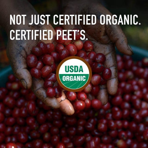 100% 60 Count (6 10 Peet's Coffee, USDA Organic Dark Roast Keurig K-Cup Pods, Arabica Coffee - Alma de la Tierra Boxes