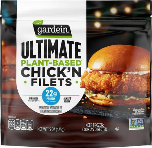 Frozen, 15 oz. Gardein Ultimate Plant-Based Chick'n Filets, Vegan