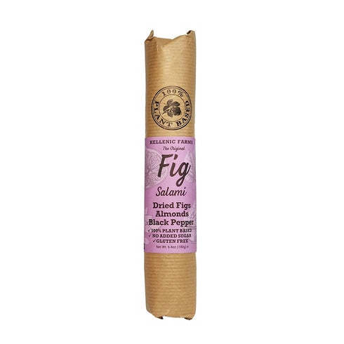 3-Pack, 100% 1 Hellenic Farms Fig Salami with Nuts Vegan, Plant-based. of each roll made of dried greek figs with: